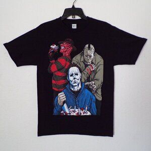 New "Mike Myers & Friends With Cake" Unisex T-Shirt. Available From Small–3XL